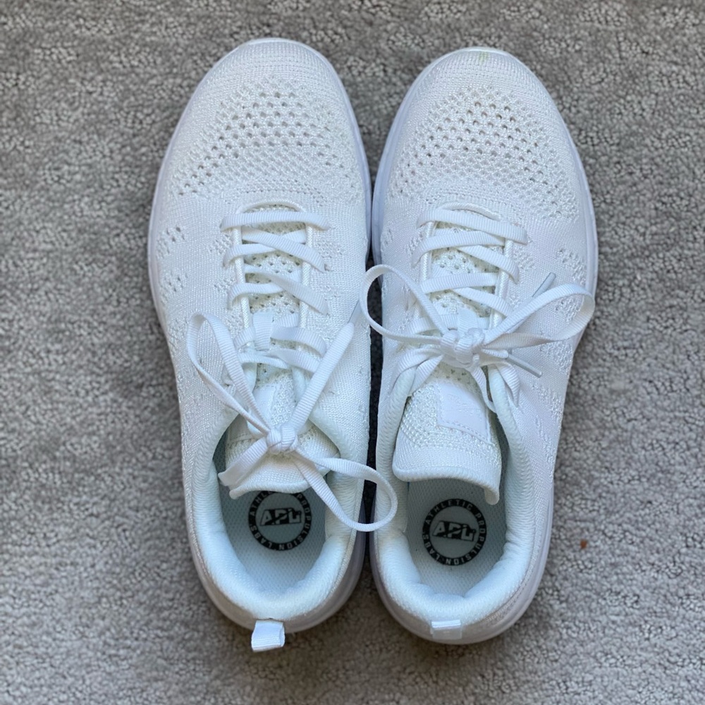 APL Knit Techloom Pro Metallic Pearl/White Sz 9.5